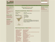 Tablet Screenshot of barmandrinks.com